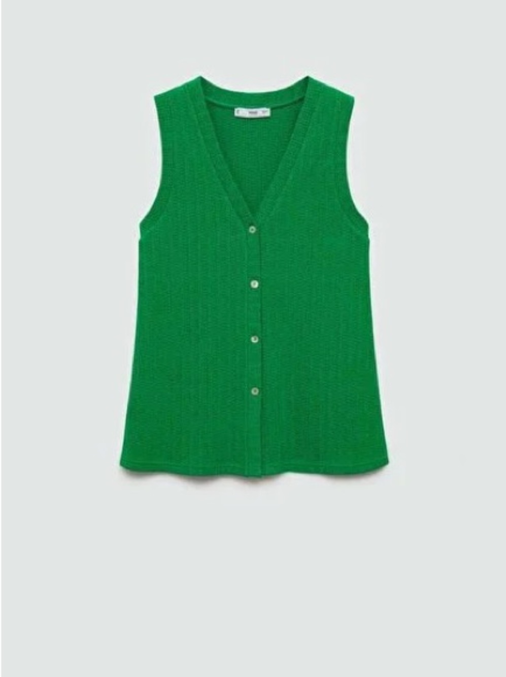 Mango Bright Green Knit Vest - Picture 6 of 11